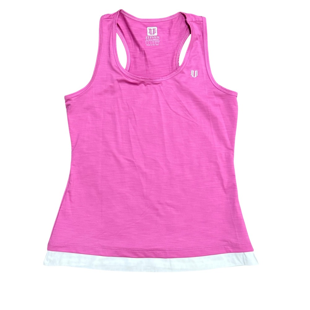 Eleven by Venus Williams Pink‎ Space Dye Racerback Tennis Tank Top Small